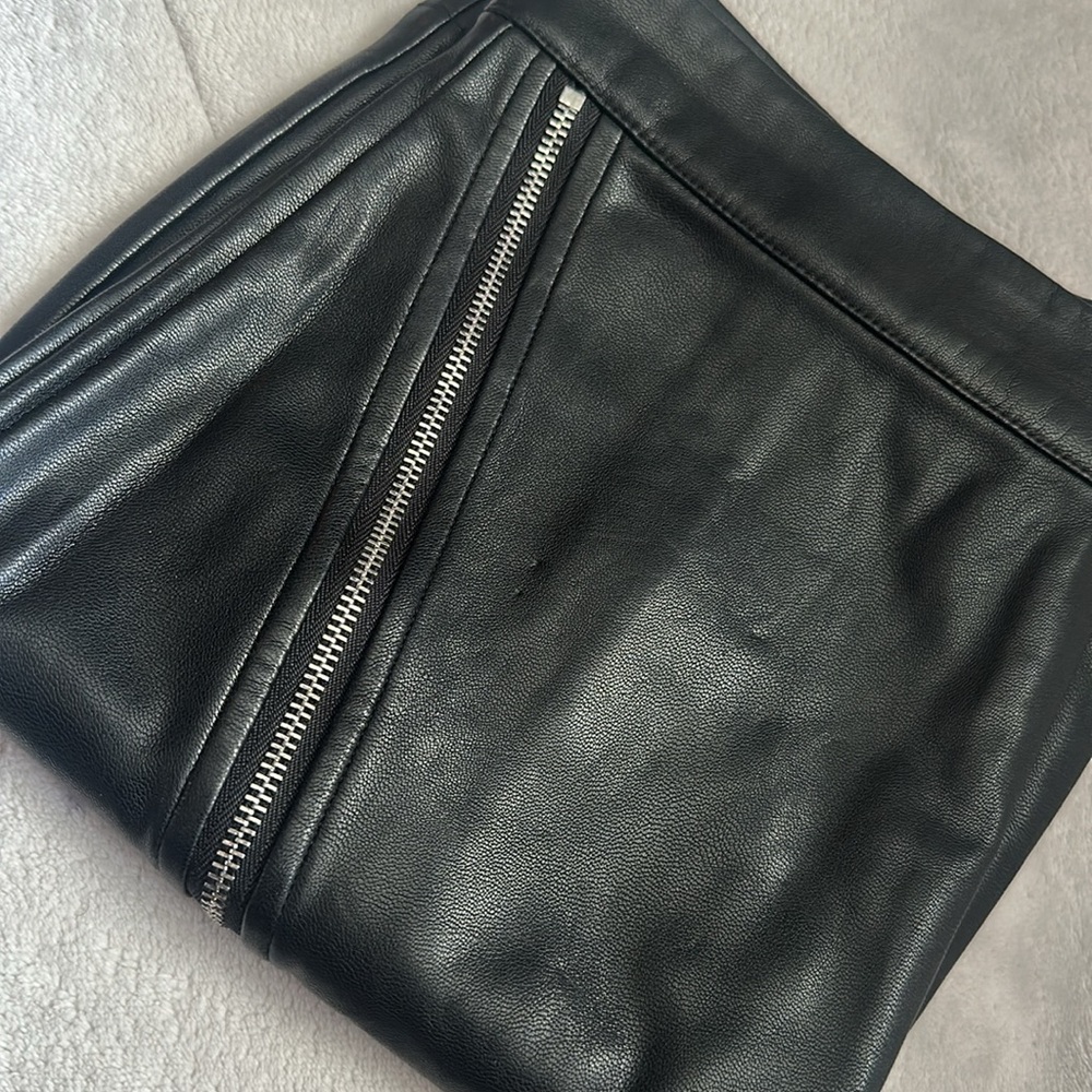 Black Leather Skirt